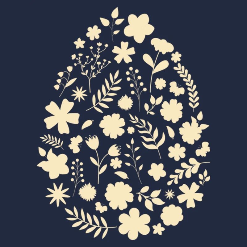 œuf de fleurs / cadeau de pâques