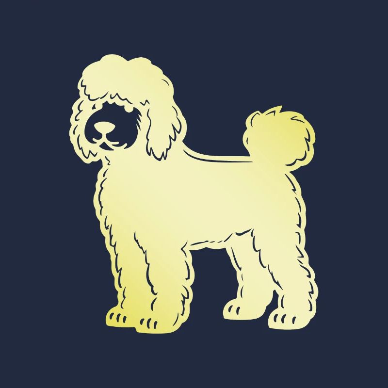 Silhouette de chien caniche