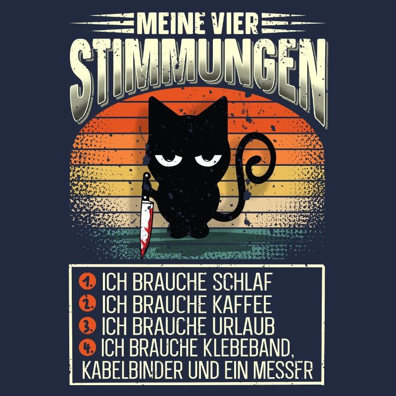 Meine Vier Stimmungen Katze Beruf Arbeit Menschen