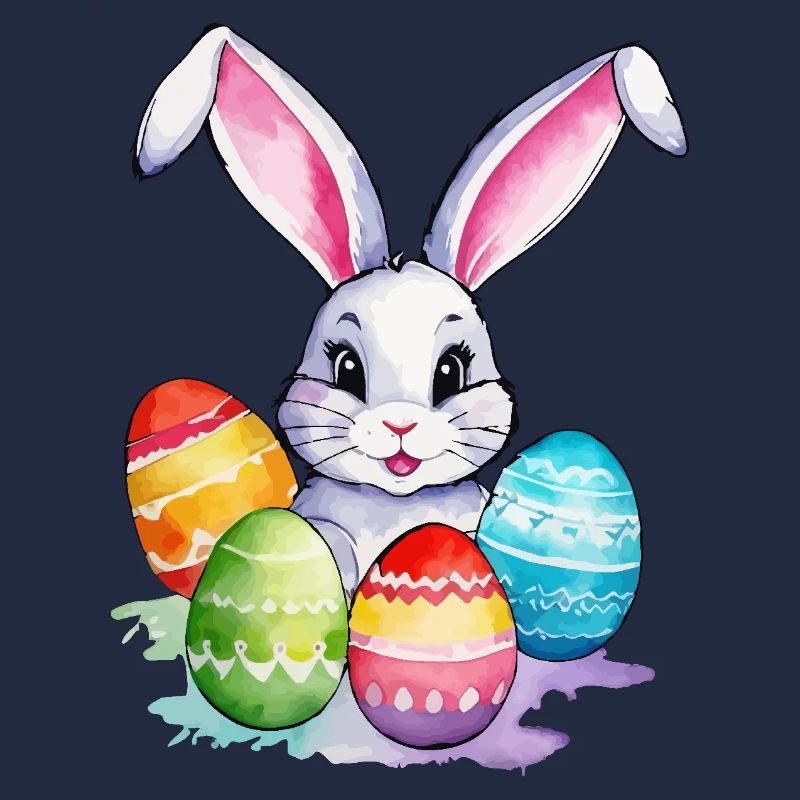 Easter Bunny Easter Watercolor