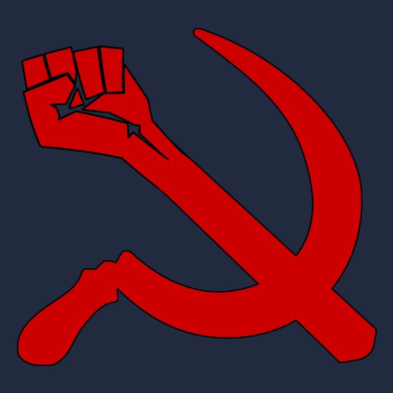 Marteau de faucille | Pull Retro Marxism Icon
