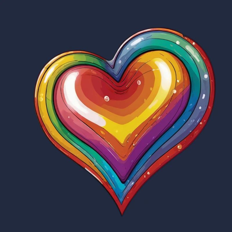 Regenbogen Herz