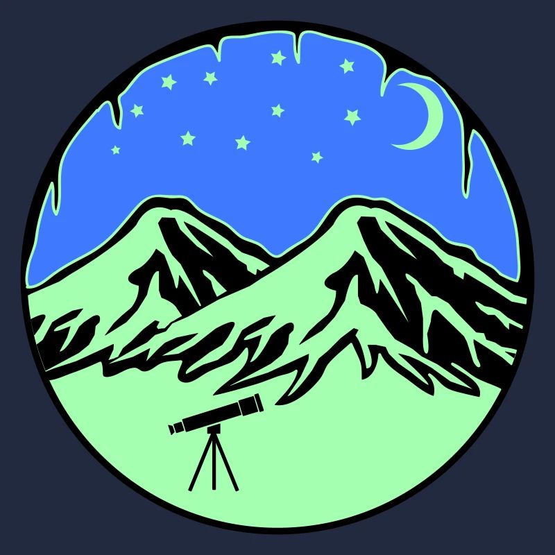 Starry Sky Mountains Telescope