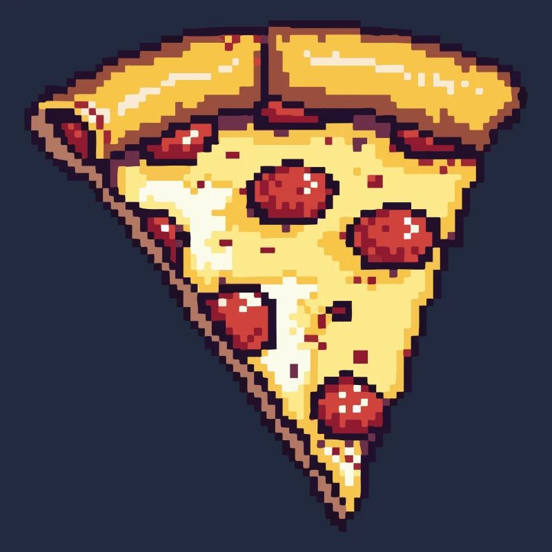 Icône pixel de pizza