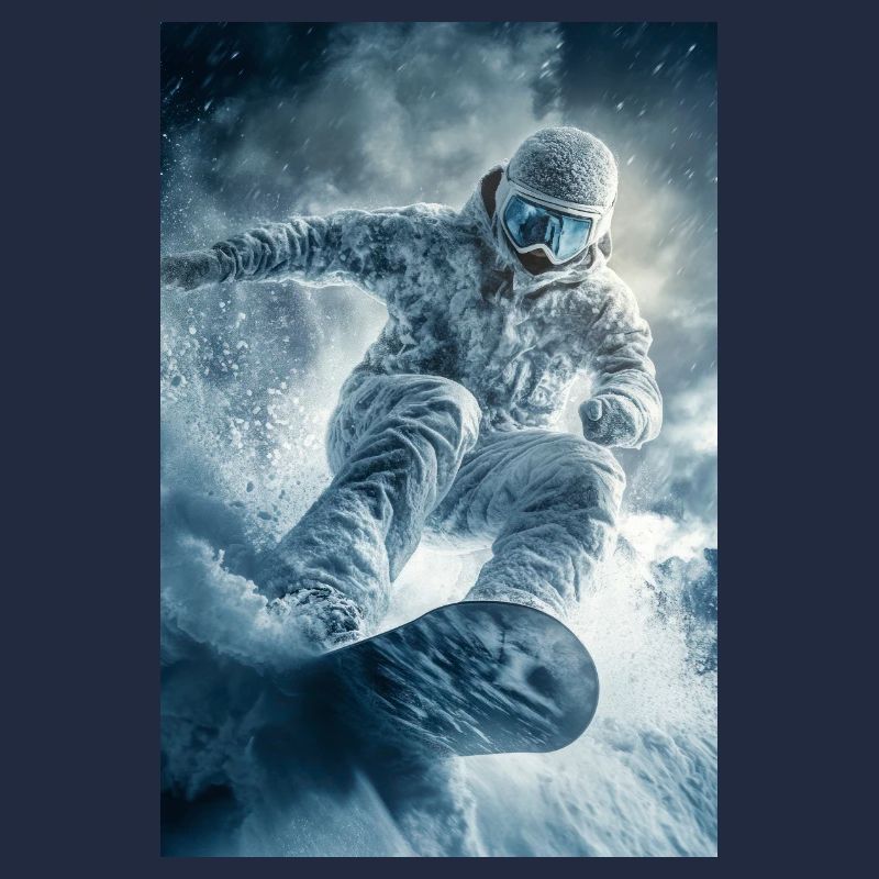 Frozen Thrill Snowboarder