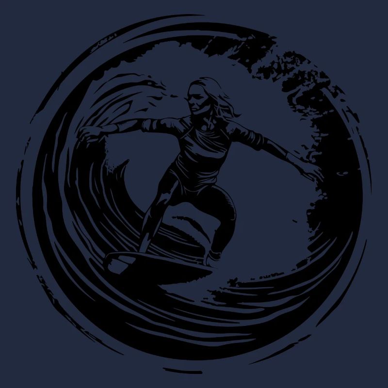 Silhouette de surfeur