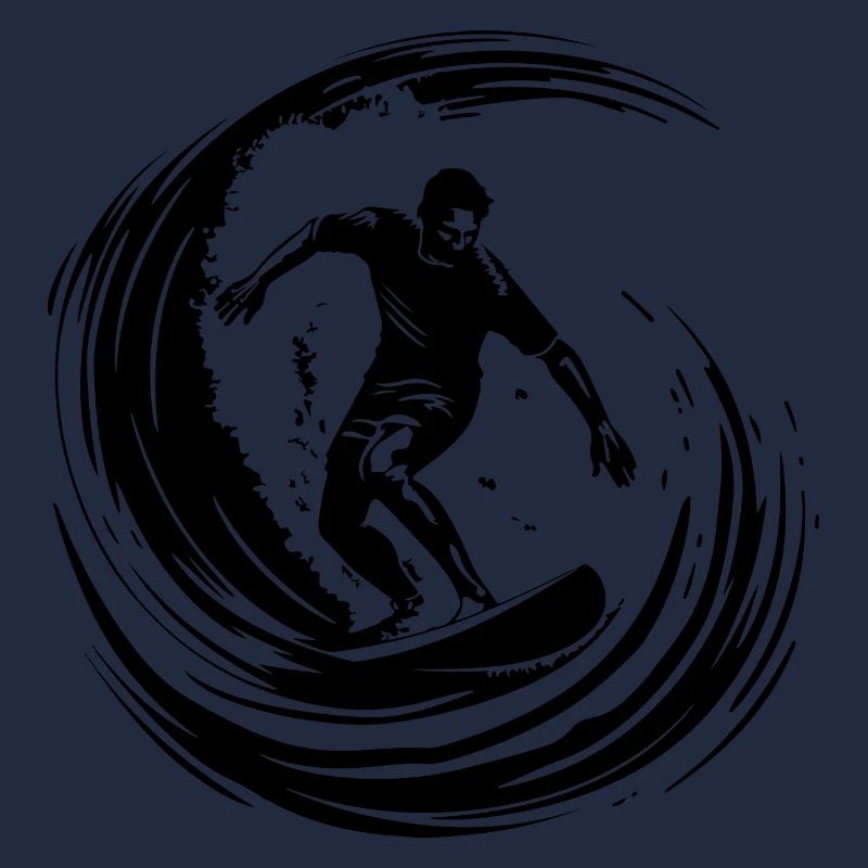 Silhouette de surfeur