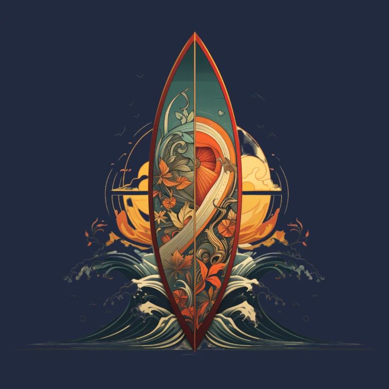 Planche de surf Shared Sea Artwork Surfing