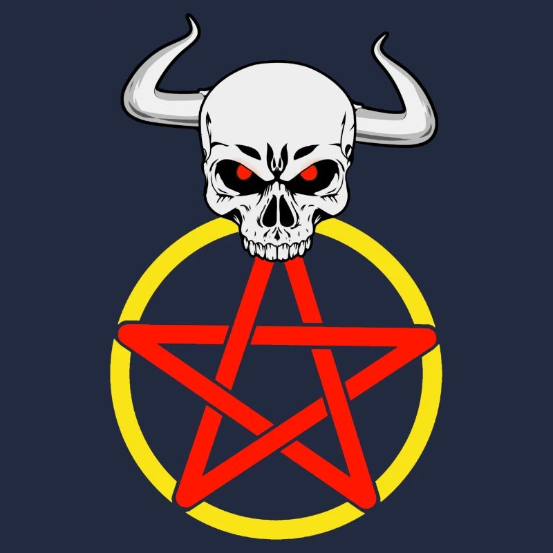Satan Satanic Devil Pentagram Horns Horror
