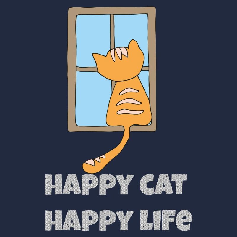 Chat heureux, vie heureuse