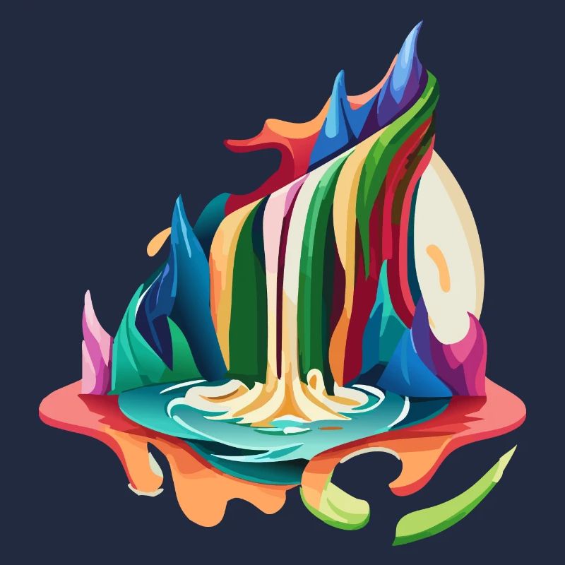 Regenbogen Wasserfall