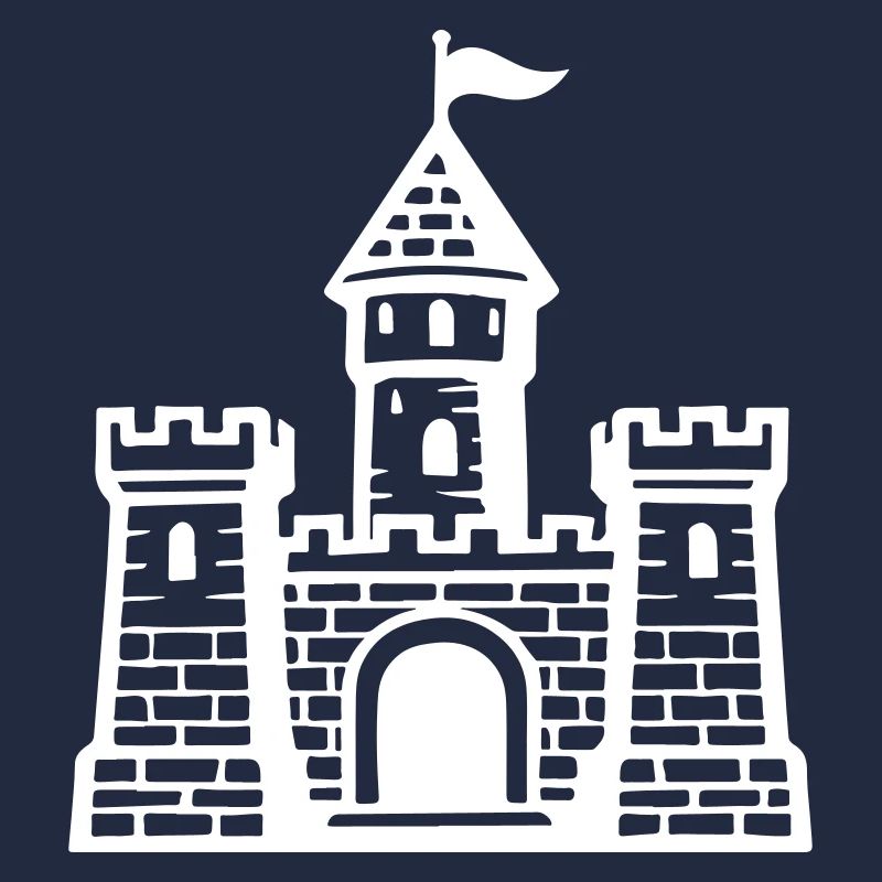 Symbole du château mur de pierre