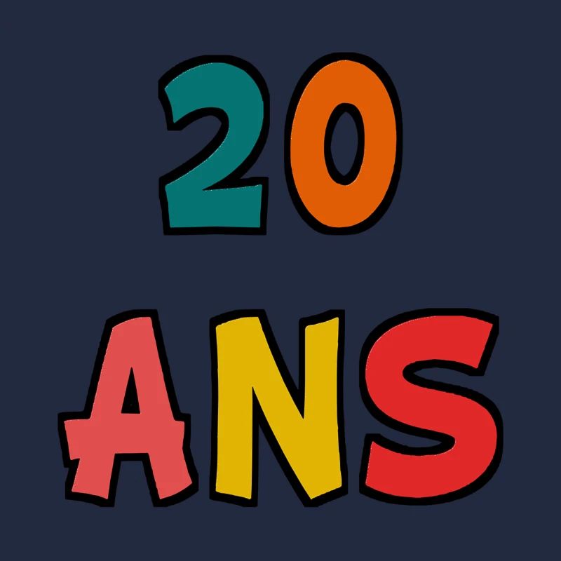 20 ANS. 20e ANNIVERSAIRE. ANNIVERSAIRE 20 ANS. 20