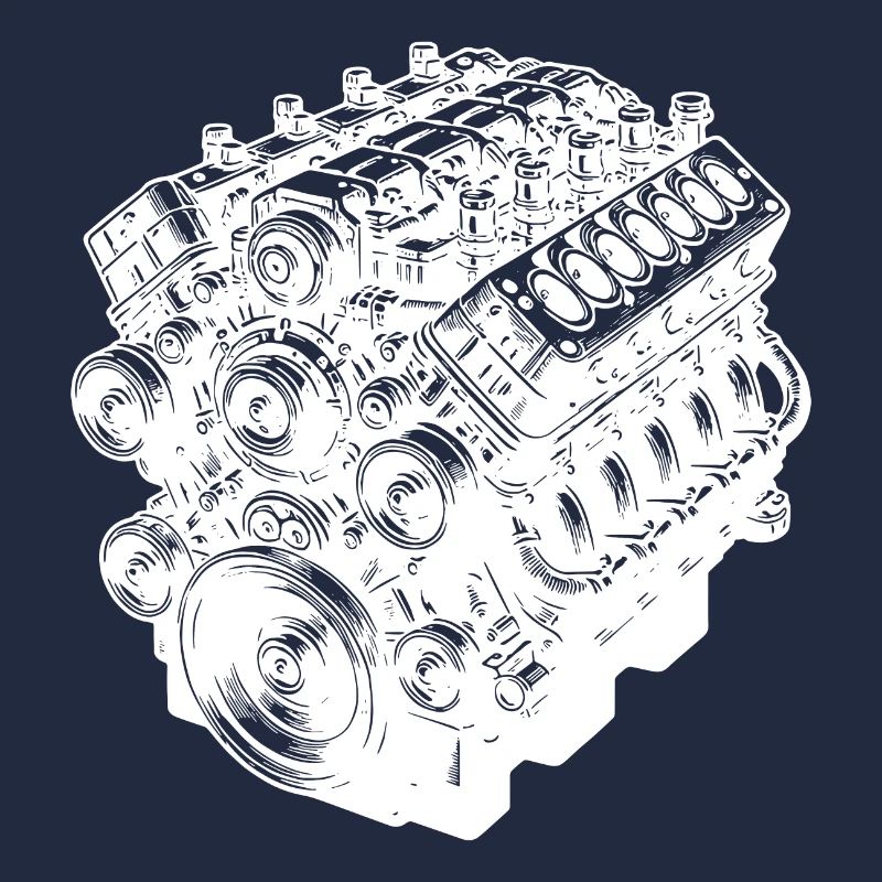 Engine Block Cylinder Displacement Fan Engine