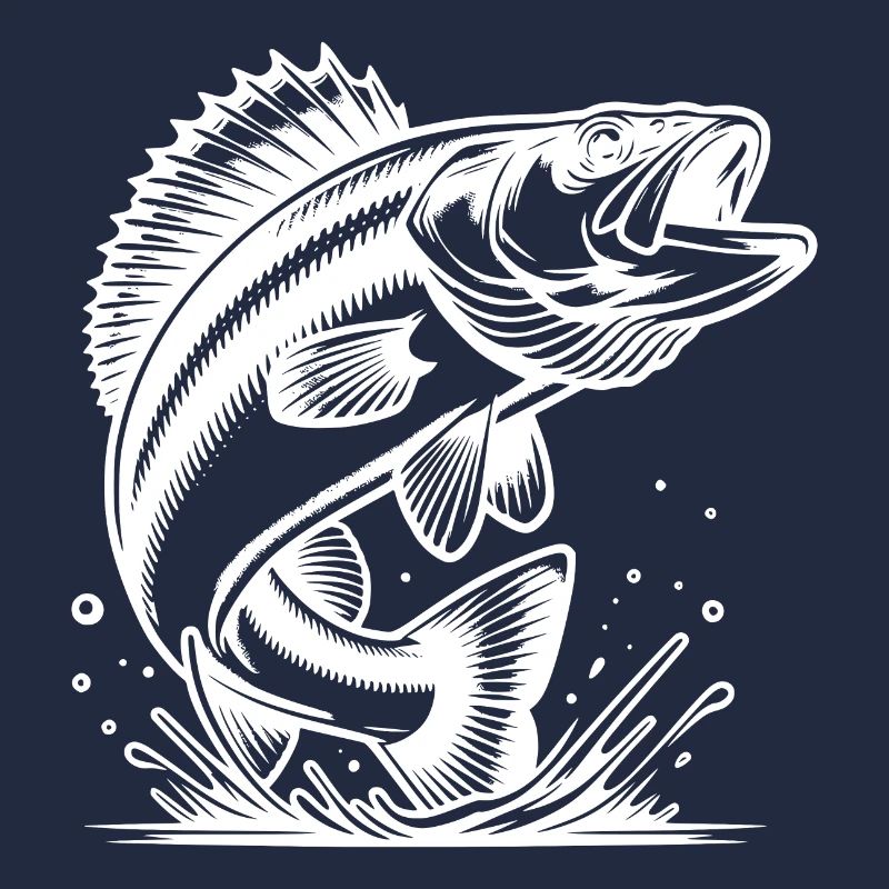 Elegant Jumping Zander Predator