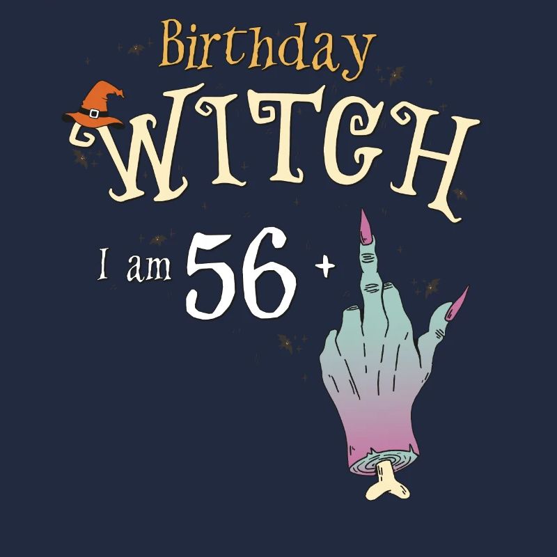 57. Geburtstag Hexe Lustige HallowQueen Trick oder