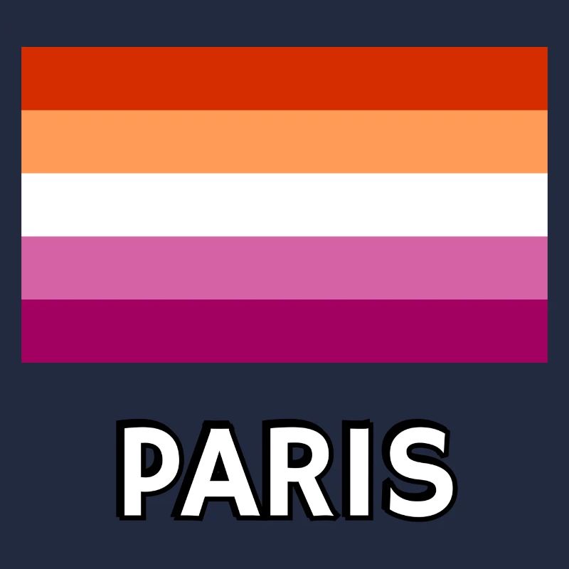 Lesbian Pride Flagge Paris