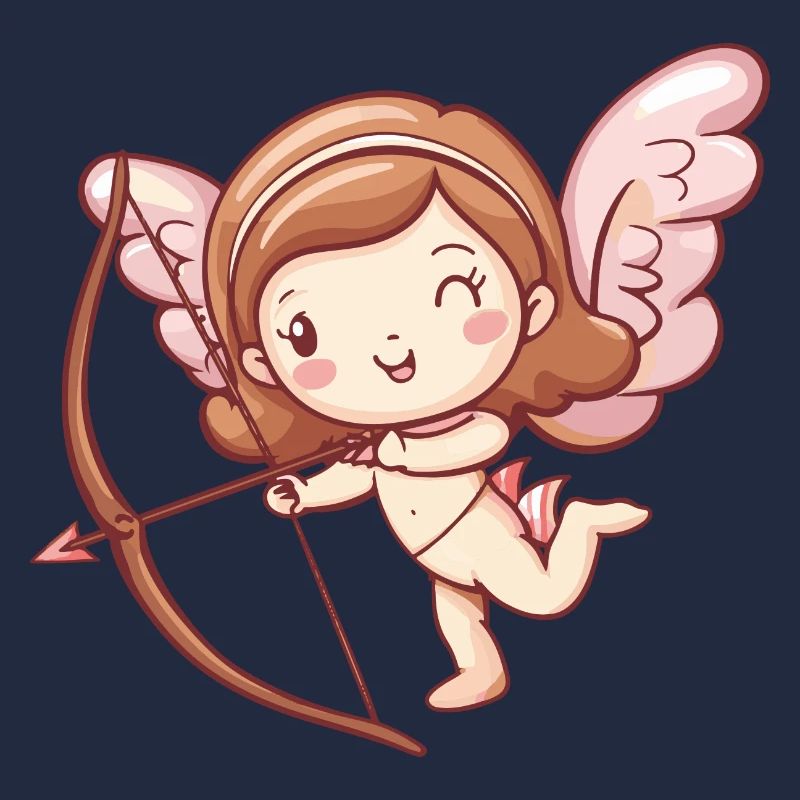 Ange arc et flèche Cupidon Saint-Valentin