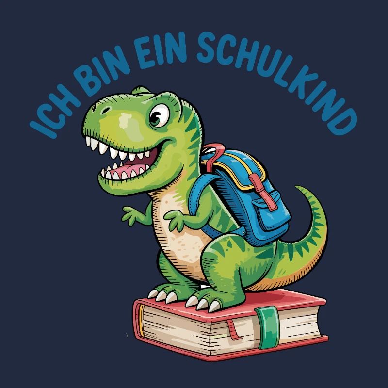 Einschulung T Rex - Ich bin ein Schulkind