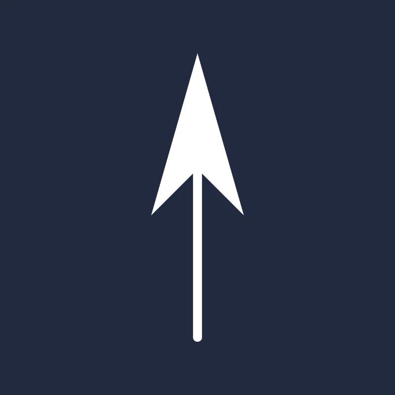 Arrow up white