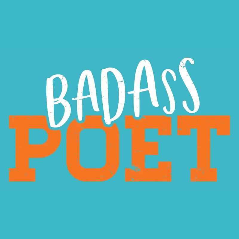 Conception typographique de poète badass