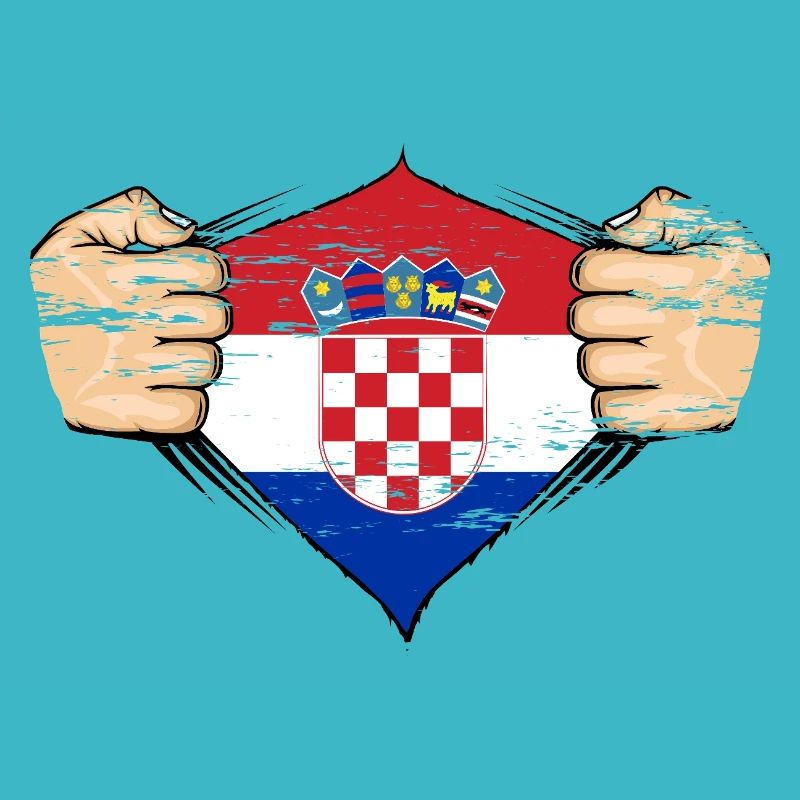 Drapeau de la Croatie utilisé