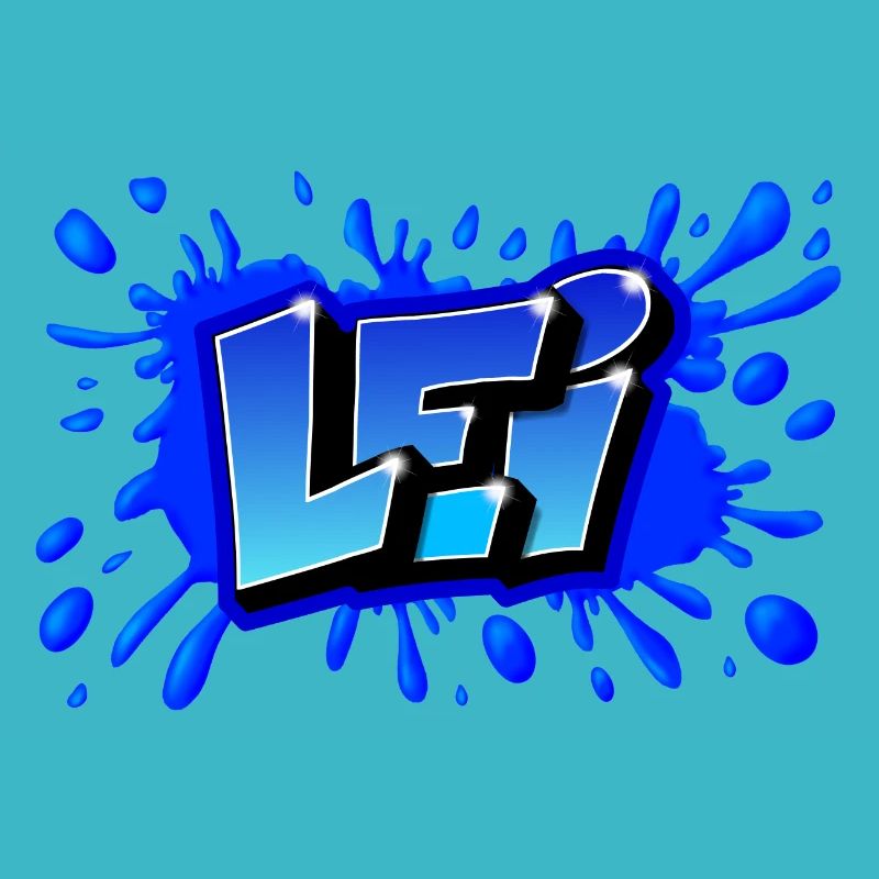 GRAFFITI FIRST NAME LEI PRINTABLE