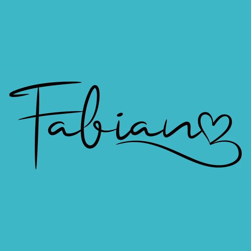Fabian Name Vorname Herzdekor