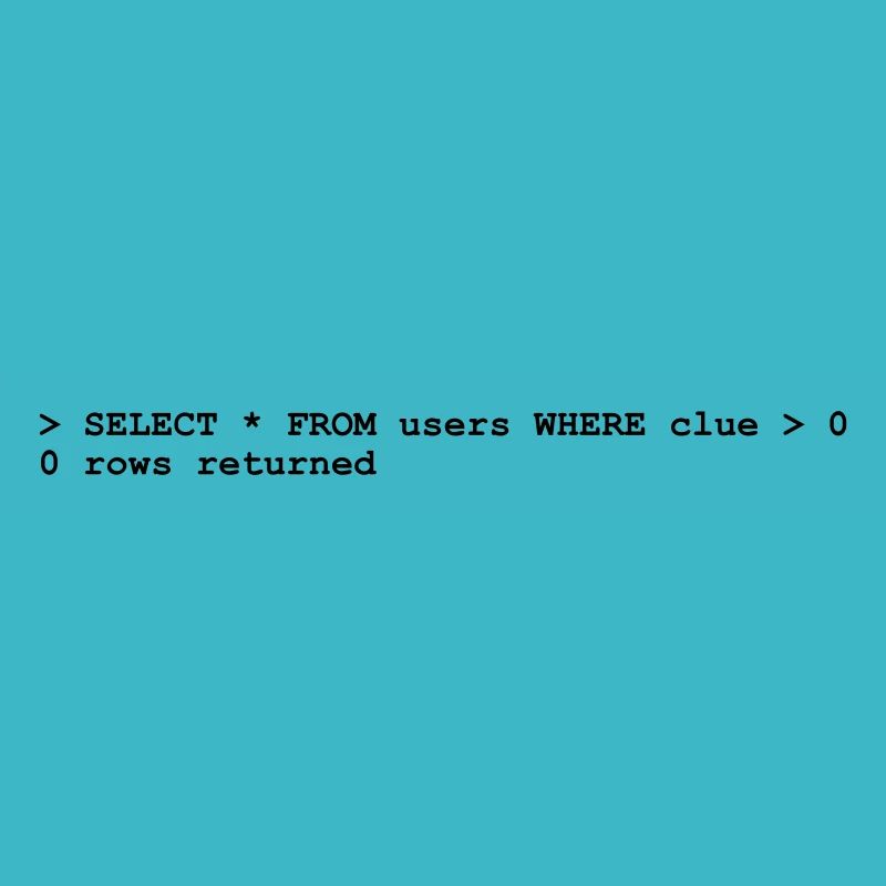 NERD HUMOR: Ahnungslosigkeit!