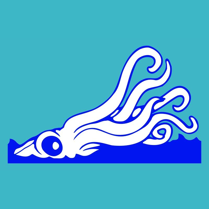 Pieuvre Attaque de tentacule de surface de l’eau Monstre marin
