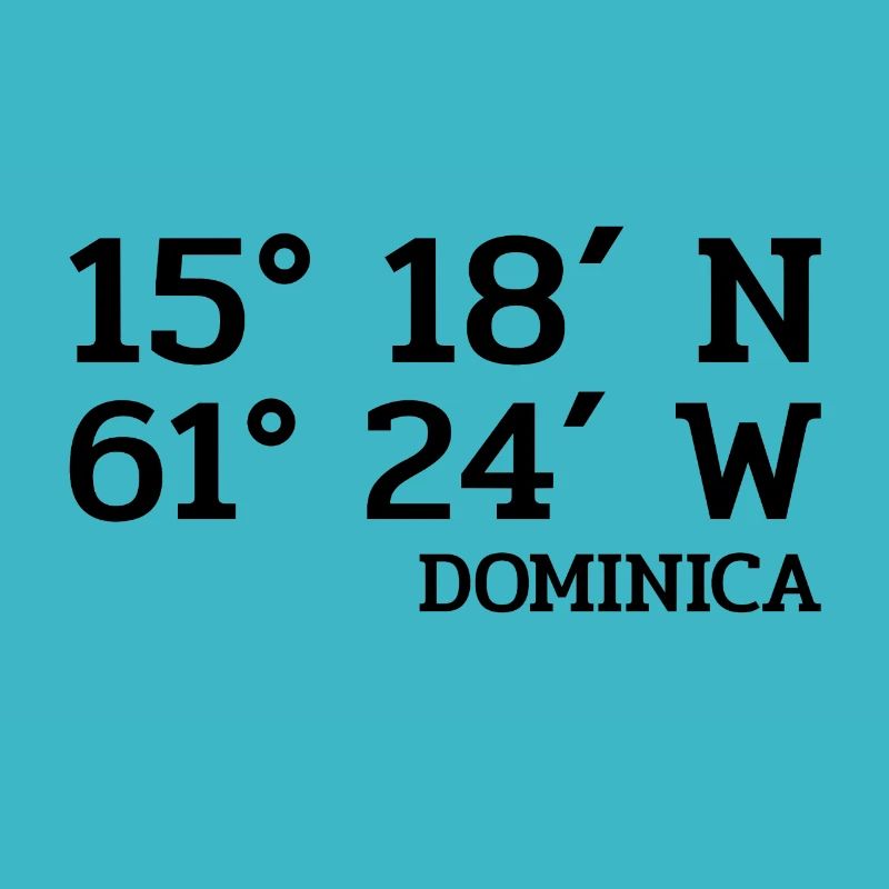 Dominica Coordinates - Coordinates - Caribbean