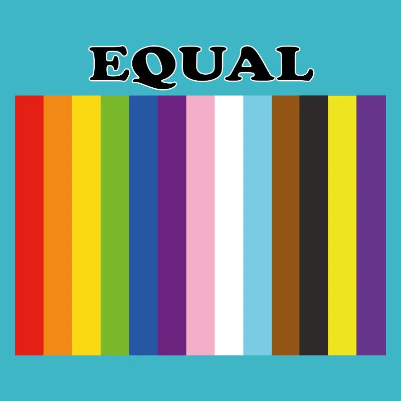 Gleiche inklusive Pride-Farben
