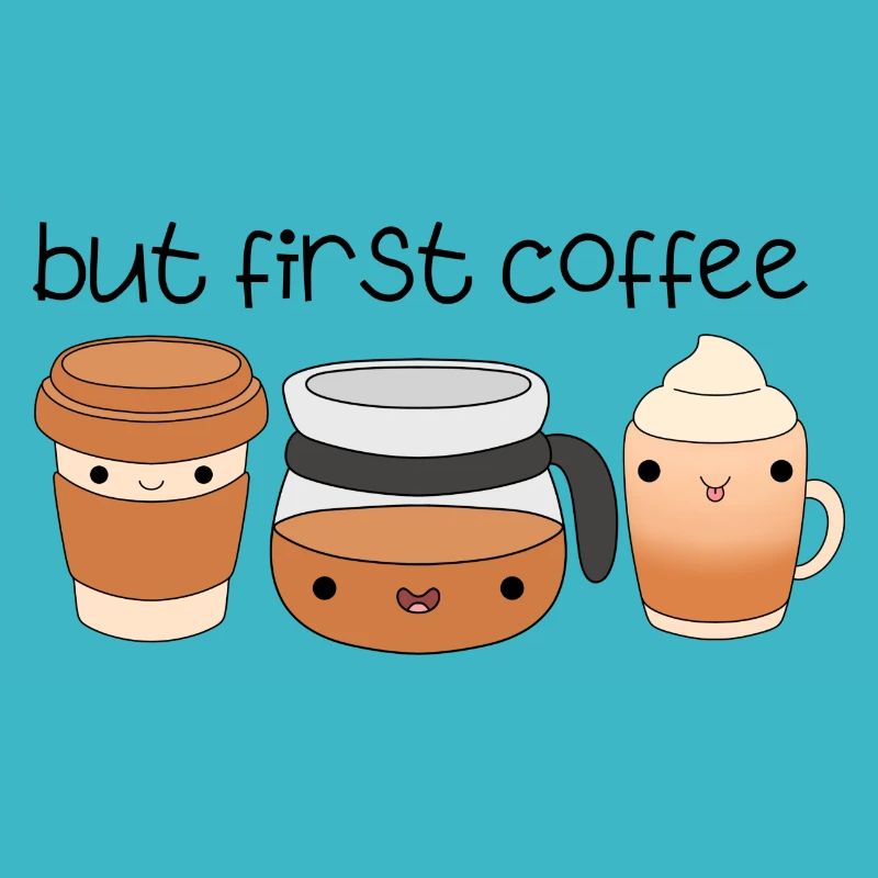 cute coffee quote funny but first coffee