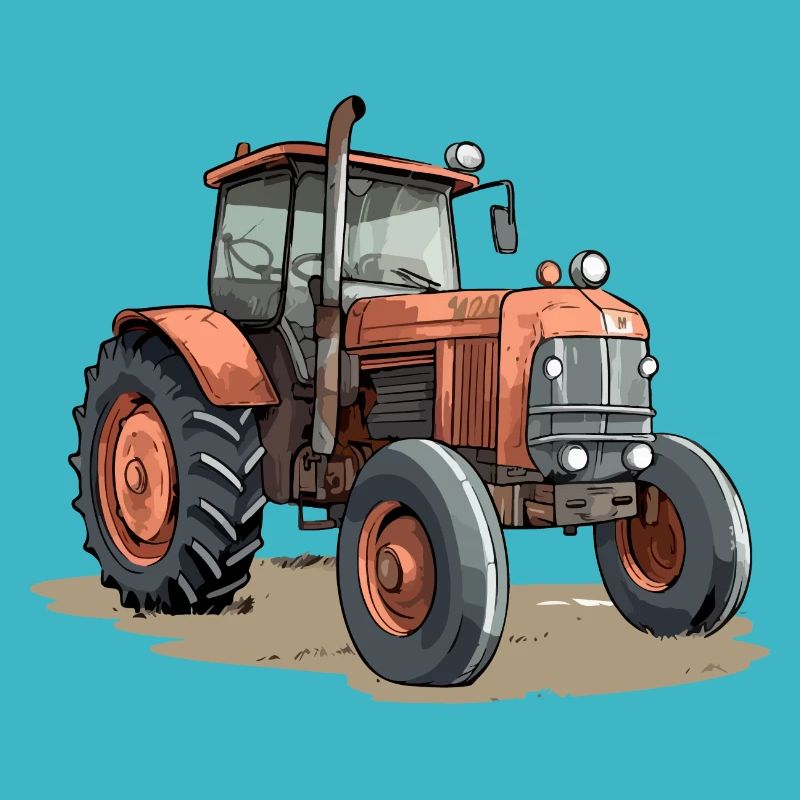 Orange Tractor
