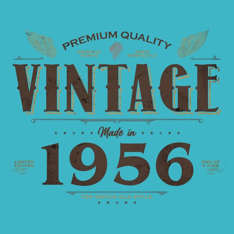 68 Years Old Vintage 1956 Limited Edition 68th