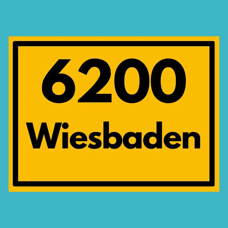ANCIEN CODE POSTAL RETRO 6200 WIESBADEN