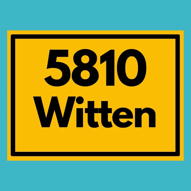 ALTE POSTLEITZAHL PLZ RETRO 5810 WITTEN RUHRGEBIET