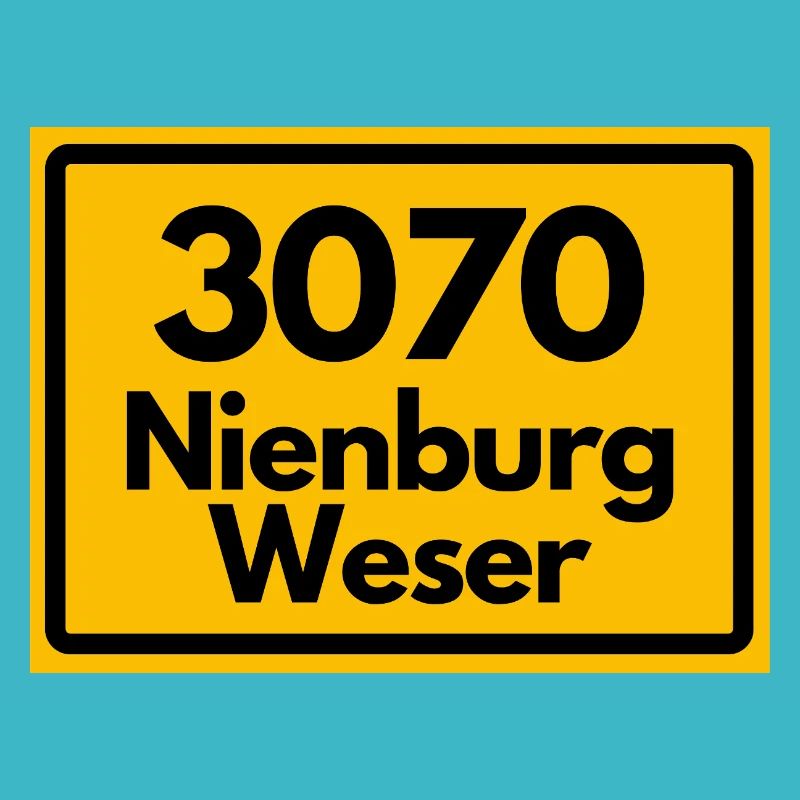OLD POSTCODE POSTCODE RETRO 3070 NIENBURG WESER!
