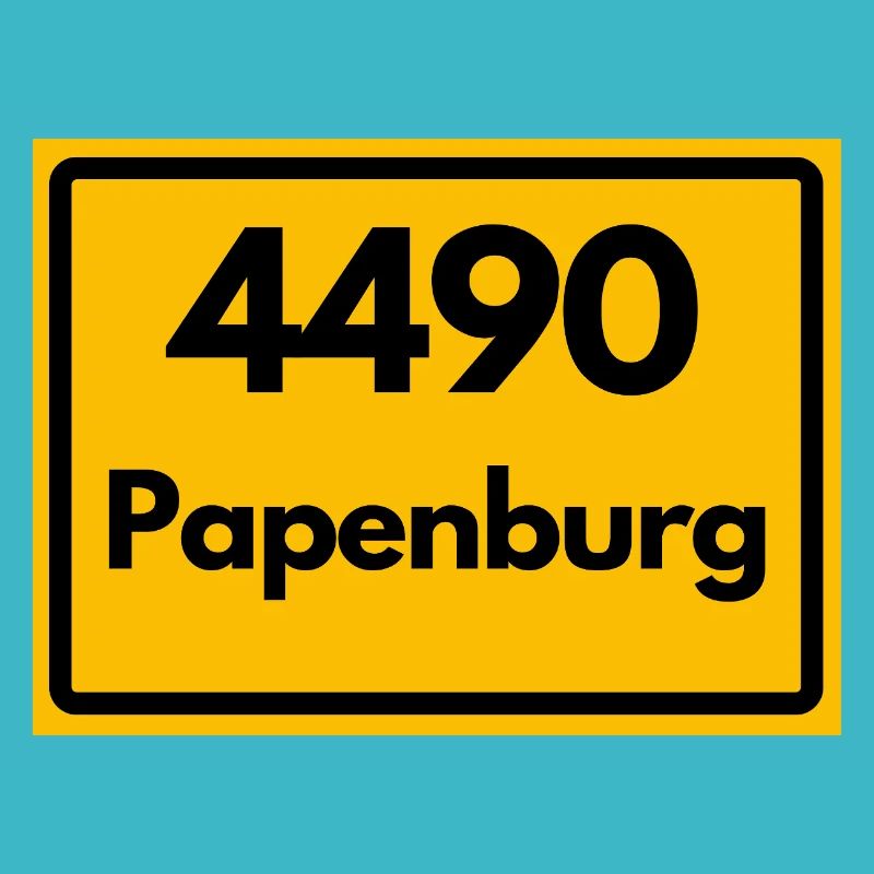ALTE POSTLEITZAHL PLZ RETRO  4490 PAPENBURG