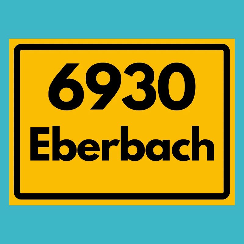 ANCIEN CODE POSTAL RETRO 6930 EBERBACH HEIMAT