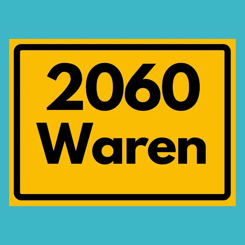ALTE POSTLEITZAHL PLZ RETRO 2060 WAREN MÜRITZ 