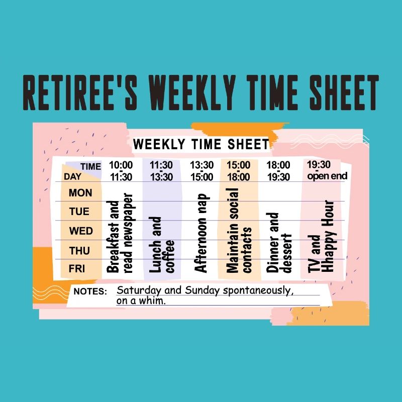 Daily Retiree Routine, Relaxed Retirement Schedule