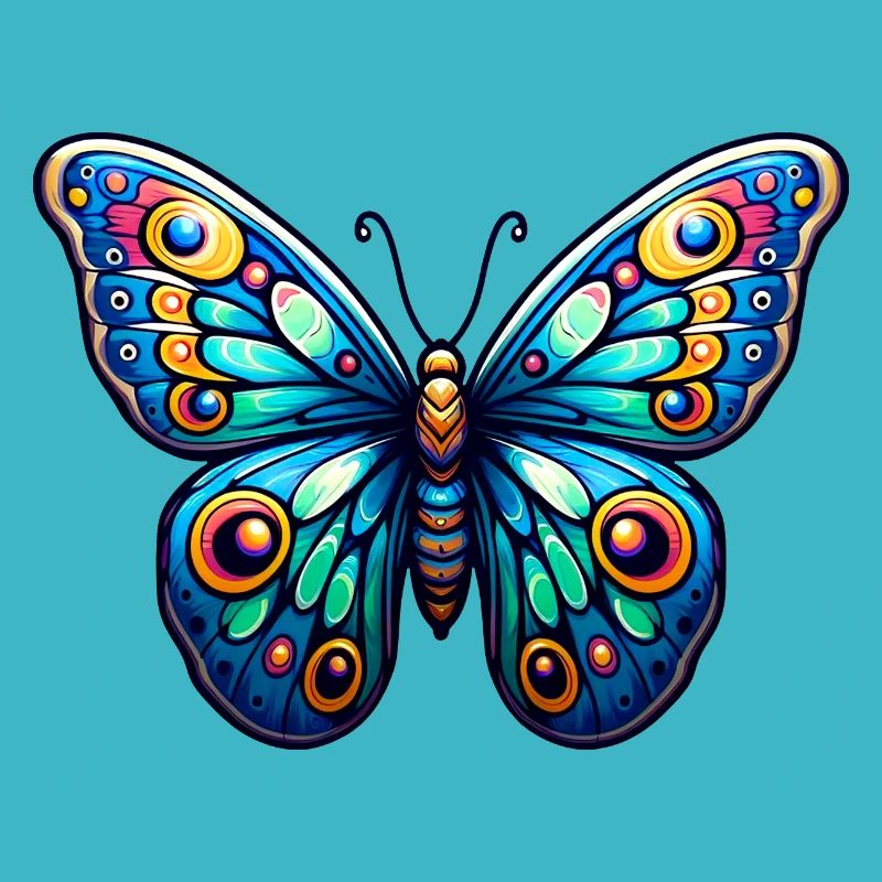 Papillon Colorée -Liberté