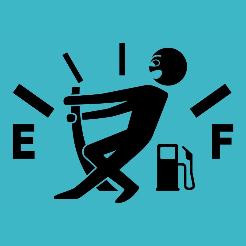 Réservoir vide - pas de carburant - jauge à