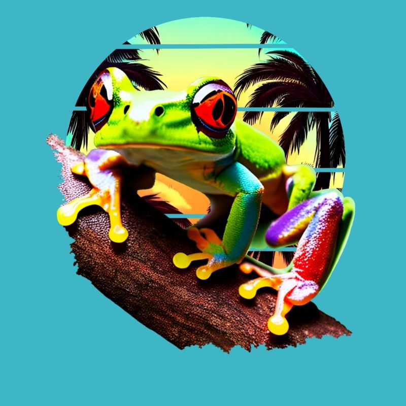 Red Eyed Tree Frog Sunset