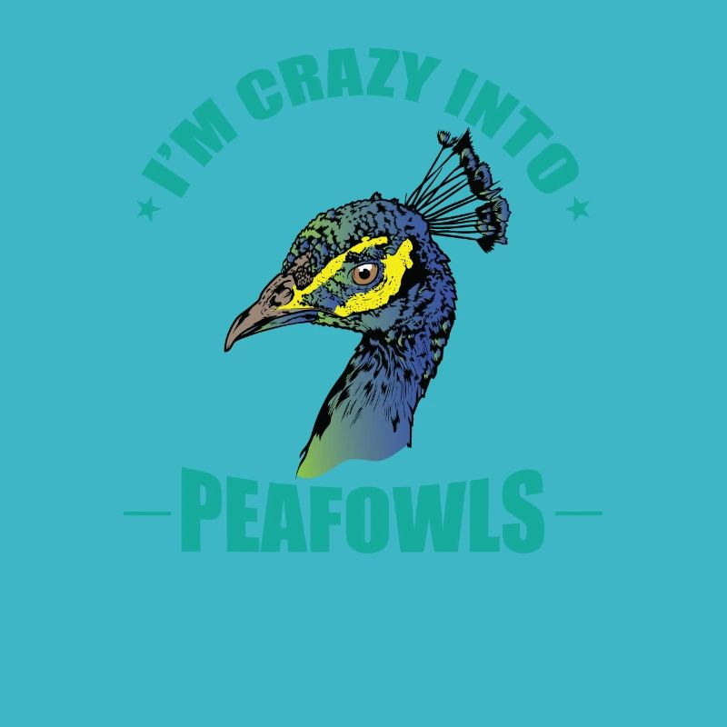 I'm Crazy into Peafowls Vogel Federn