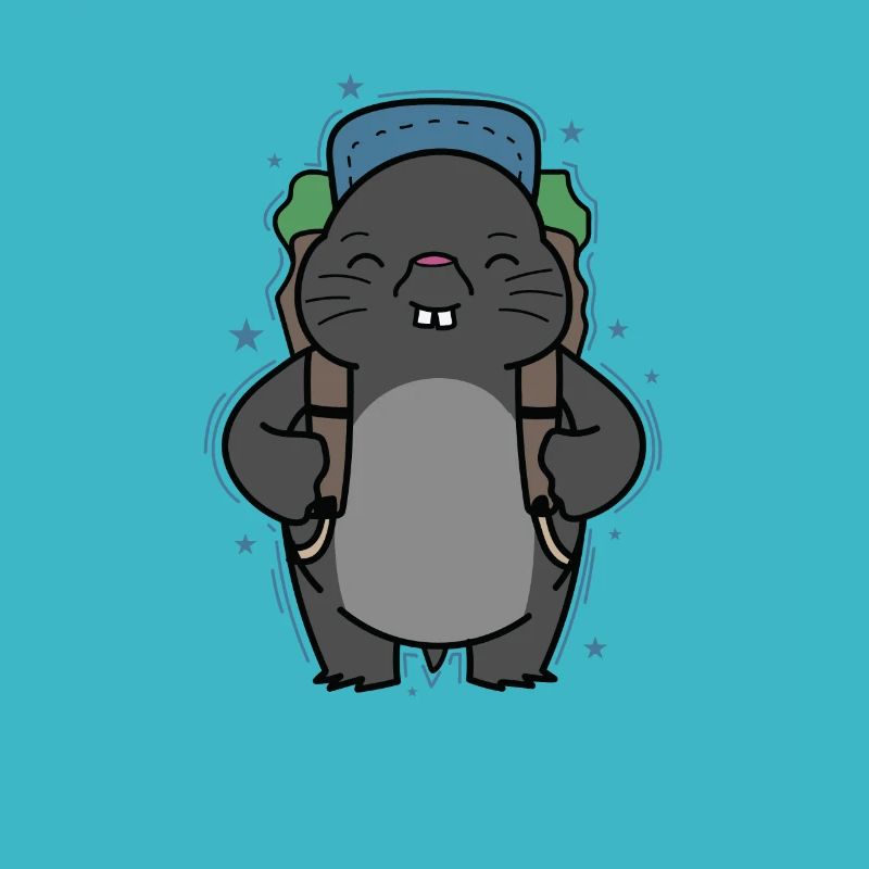 Mole Backpacking Animal Earthen Mound