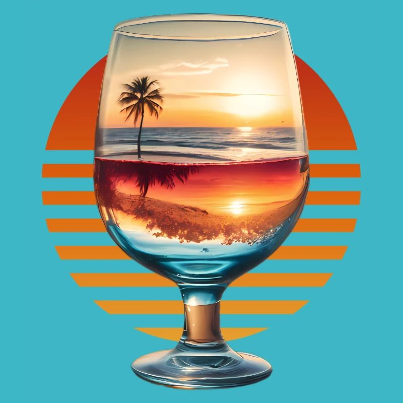 Vin et plage