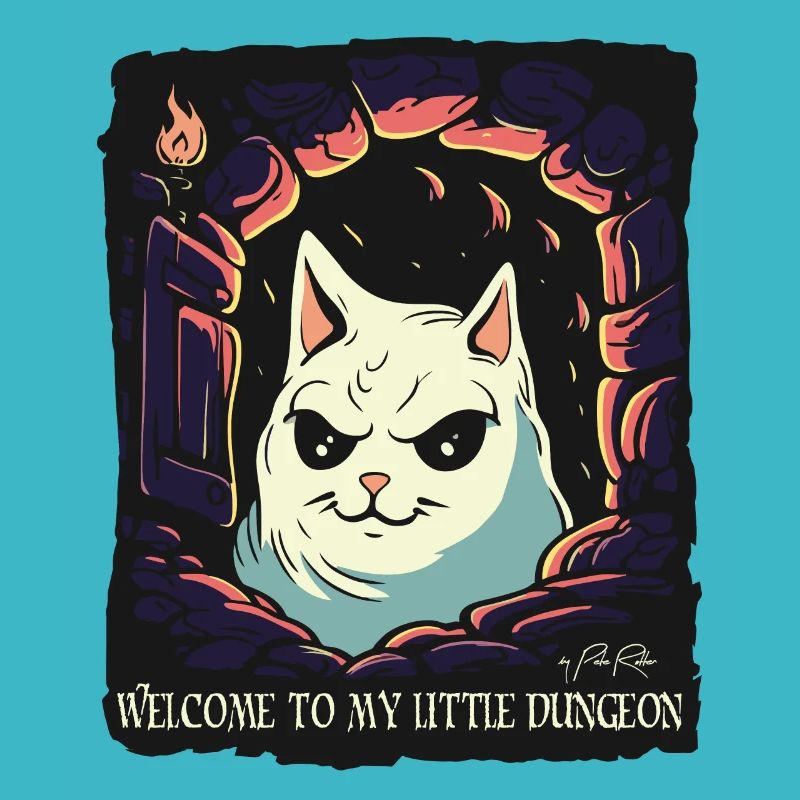 Bienvenue dans le donjon du chat maléfique