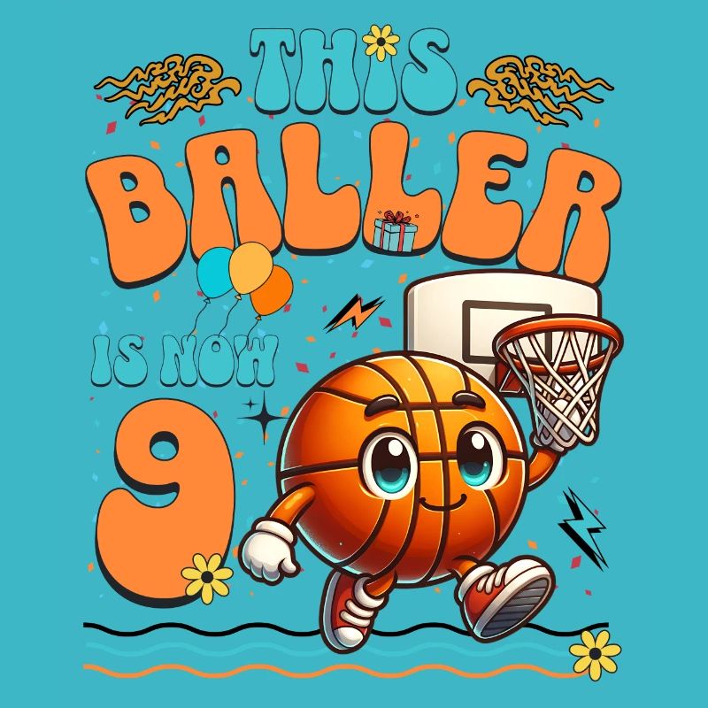 Basketball 9. Geburtstag Kindergeburtstag